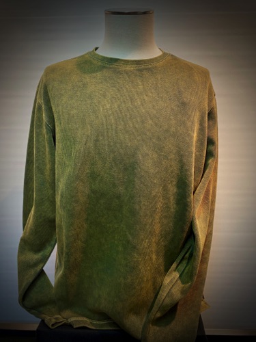 8500-34 Military Green
Distressed Pigment Rib Crew Knit
