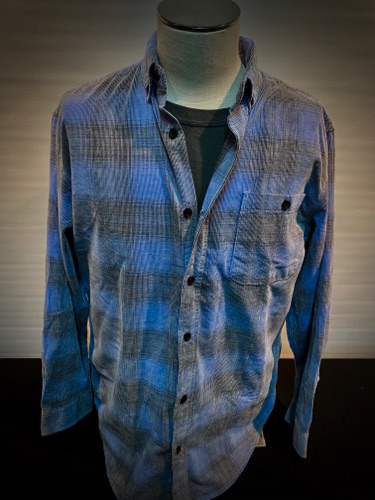81043-43G Sky Blue/ Charcoal
Corduroy Plaid
4900-1 Charcoal Tee