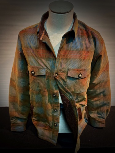 91043-28 B Cobalt/ Red
Sherpa Lined Corduroy
Shirt Jacket
