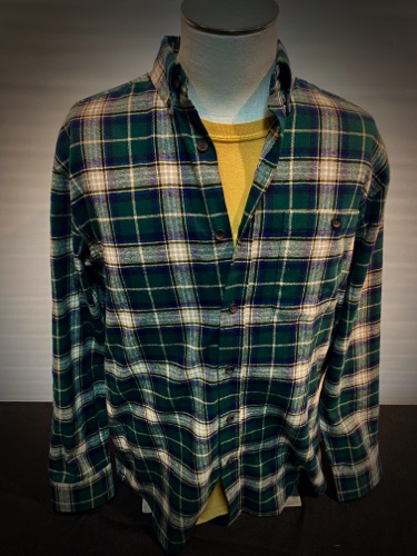 82214-4 Hunter/ Navy
Classic Mid Weight Flannel
4900-29 Mustard Tee