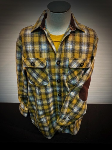 82280-9 Golden/Black
Heavy Flannel W/ faux Suede Trim
4900-29 Mustard Tee