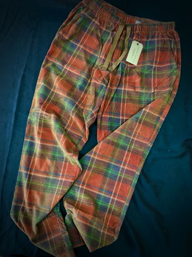 42241-6A Red/ Navy 
Corduroy Lounge Pant